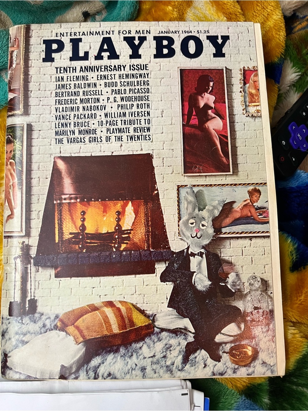 vintage January 1964 Tenth Anniversary issue of Playboy magazine.